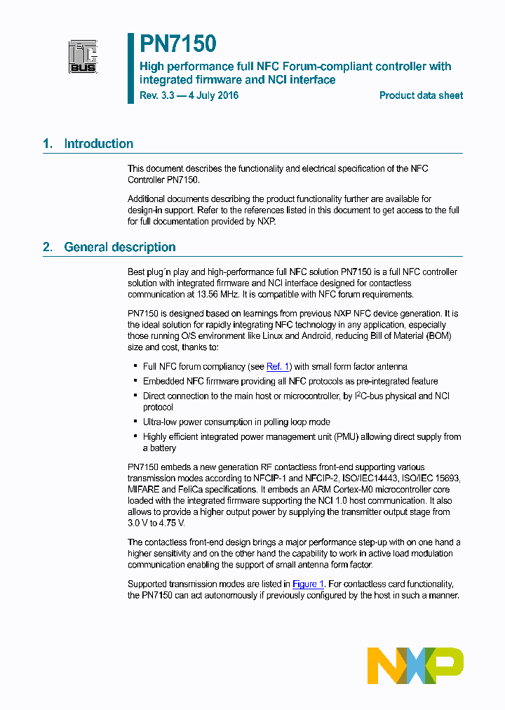 PN7150_8935532.PDF Datasheet