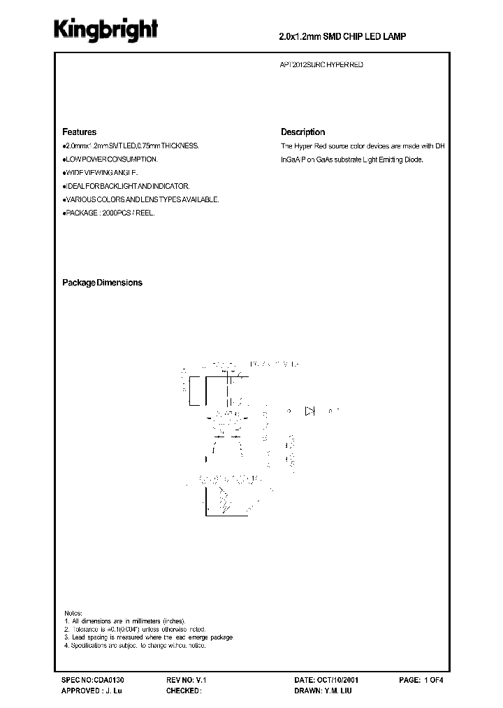 APT2012SURC_8936961.PDF Datasheet