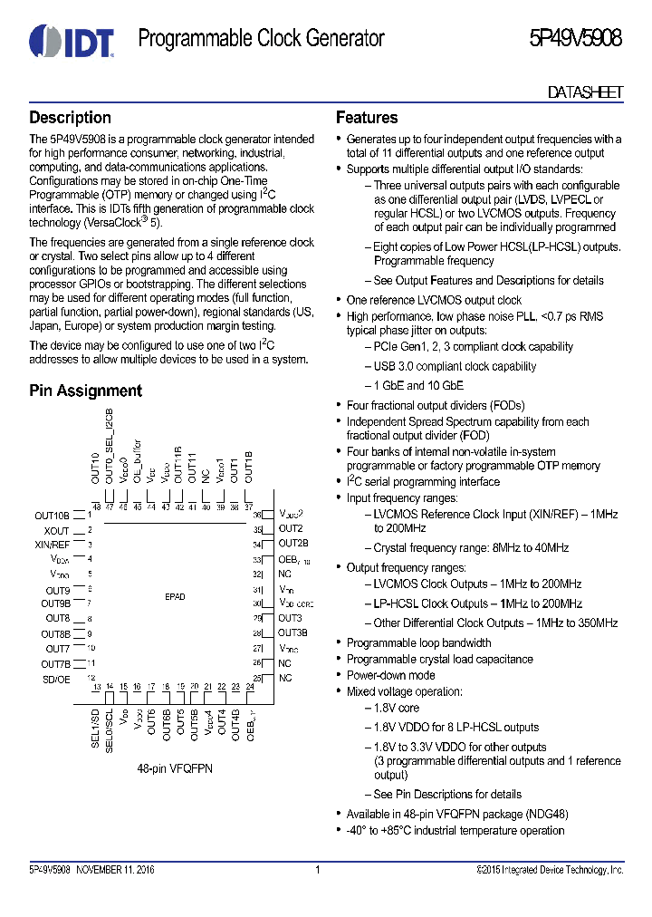 5P49V5908_8938782.PDF Datasheet