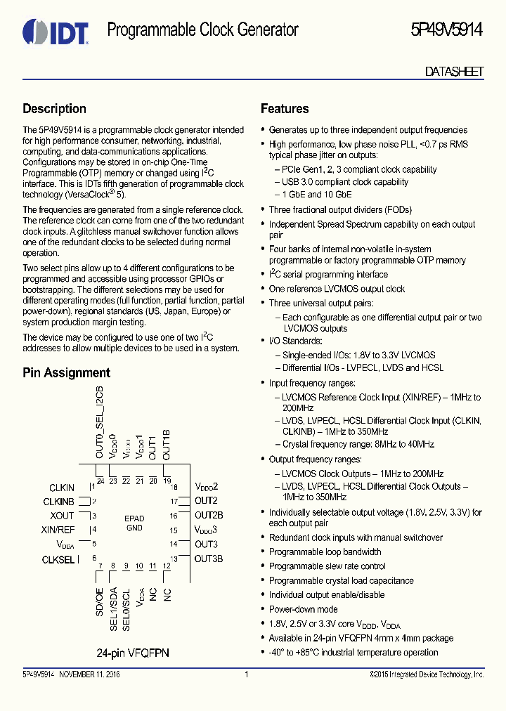5P49V5914_8938794.PDF Datasheet