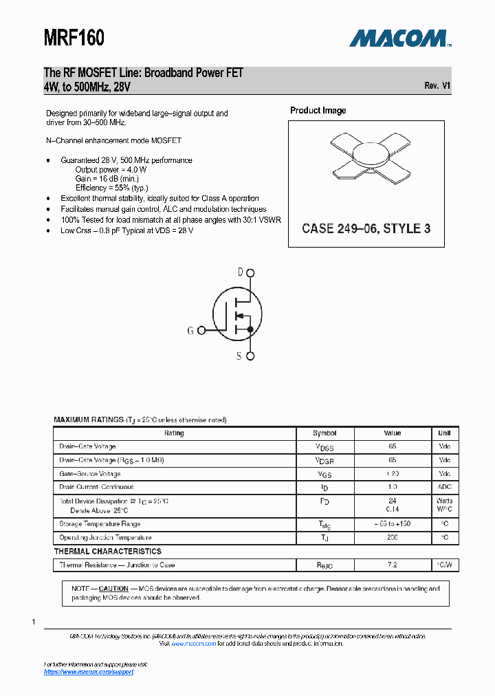 MRF160-17_8939346.PDF Datasheet