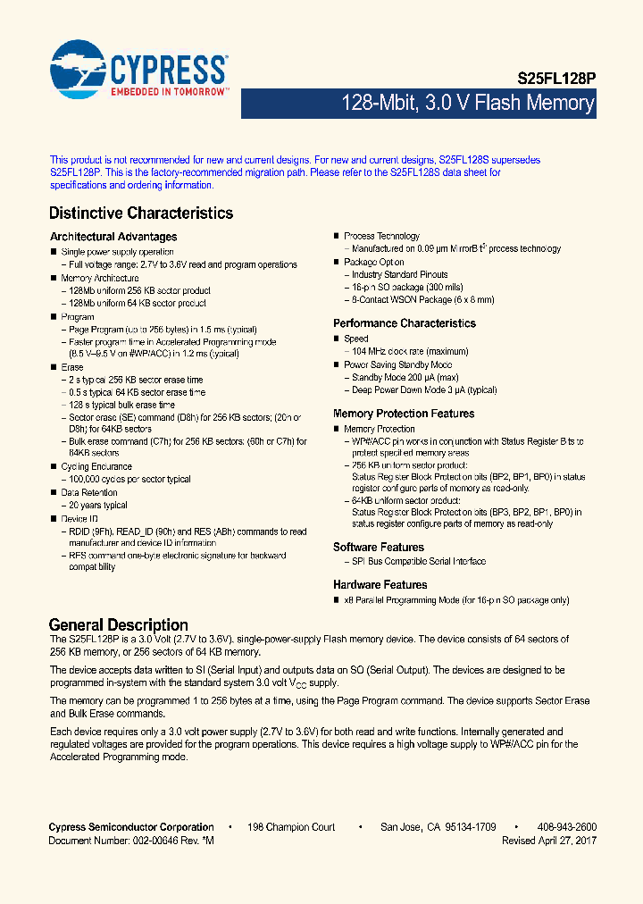 S25FL128P_8940523.PDF Datasheet