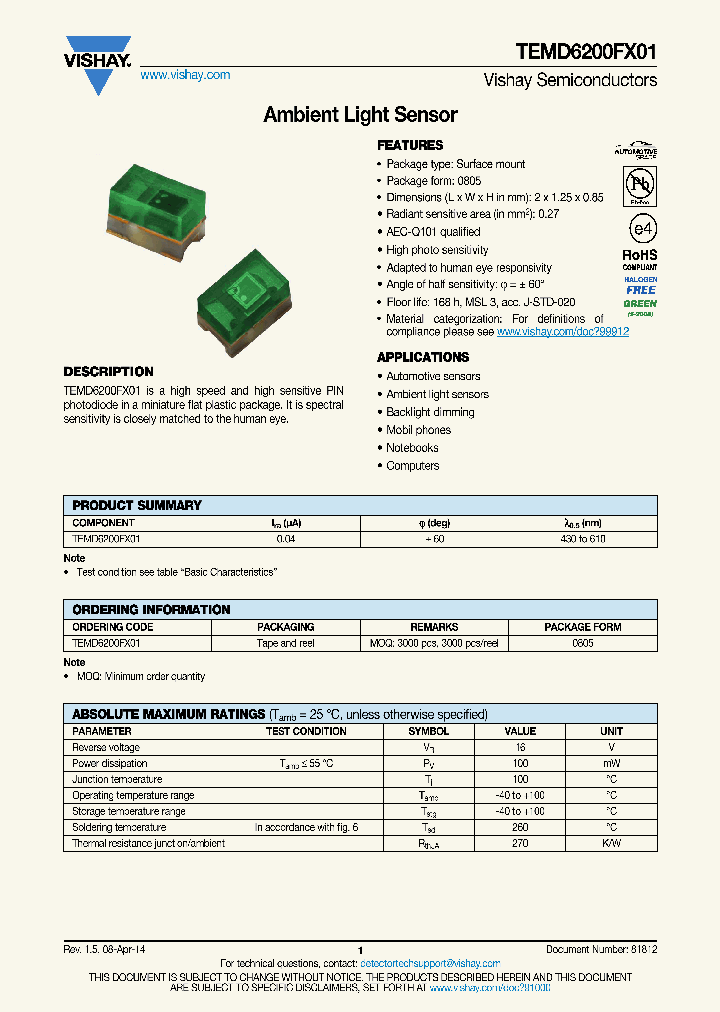 TEMD6200_8943429.PDF Datasheet