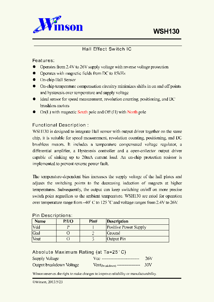 WSH130-13_8943505.PDF Datasheet