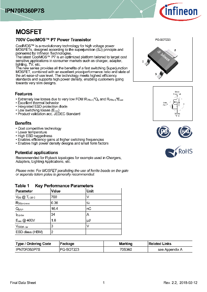 IPN70R360P7S_8950508.PDF Datasheet