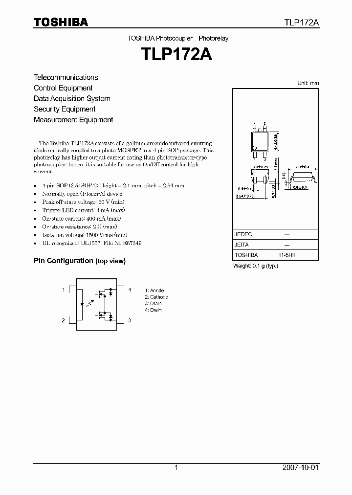 TLP172A_8952929.PDF Datasheet