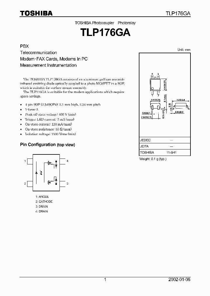 TLP176GA_8952946.PDF Datasheet