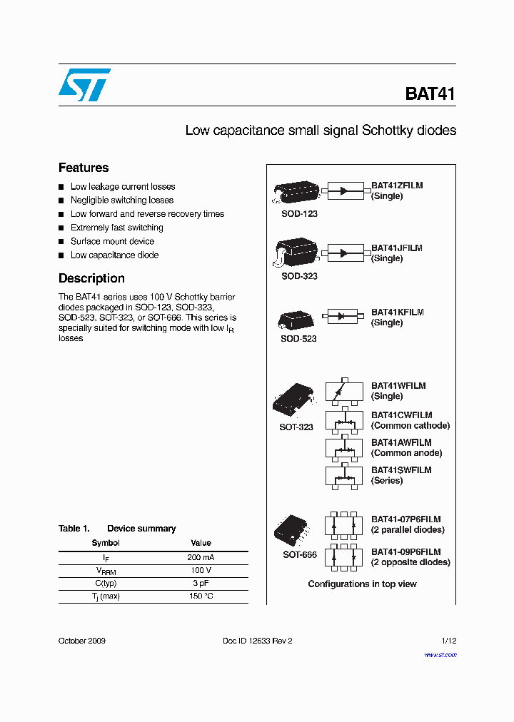 BAT41KFILM_8955790.PDF Datasheet