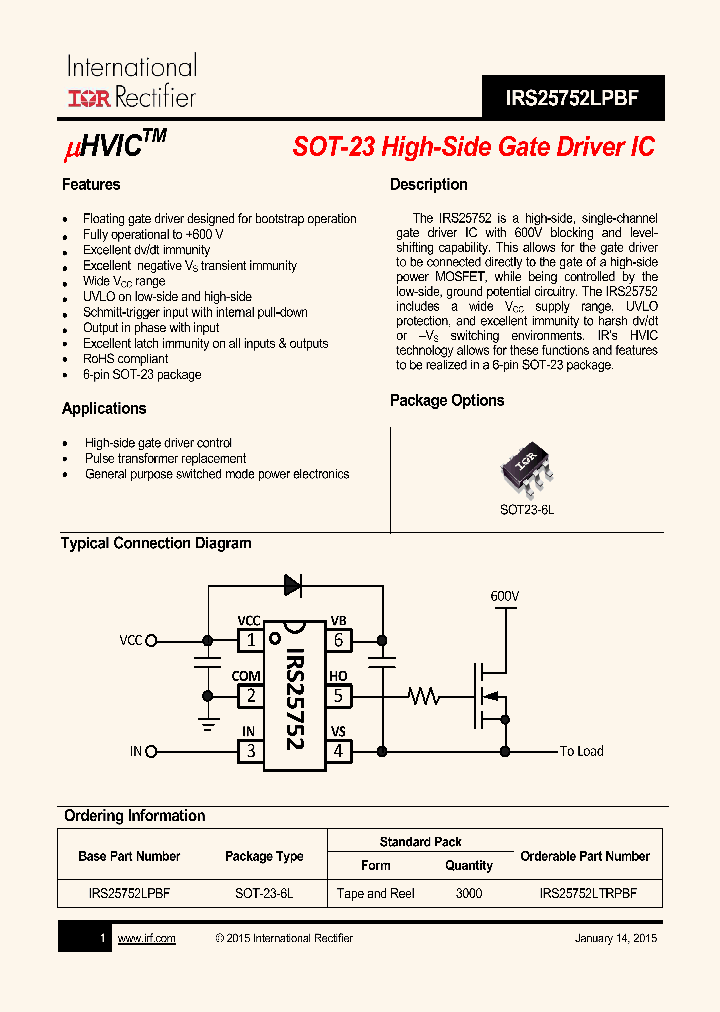 IRS25752LPBF-15_8956425.PDF Datasheet