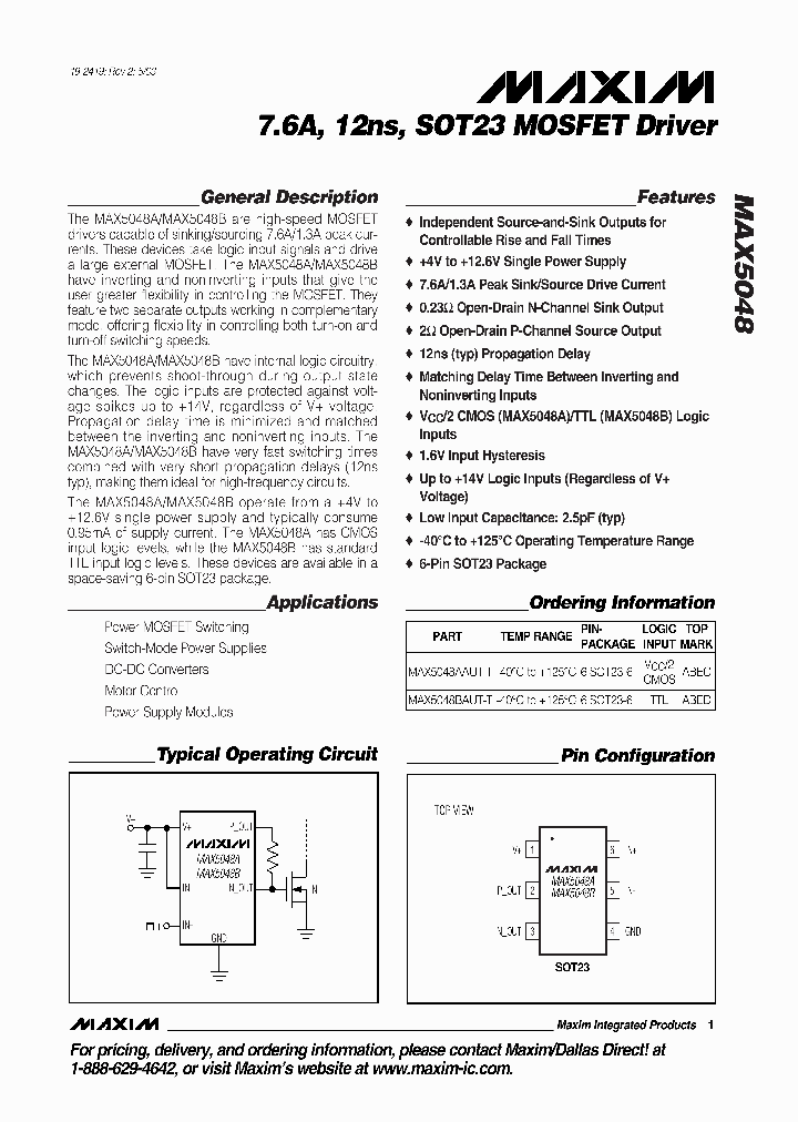 MAX5048AAUT-T_8957380.PDF Datasheet