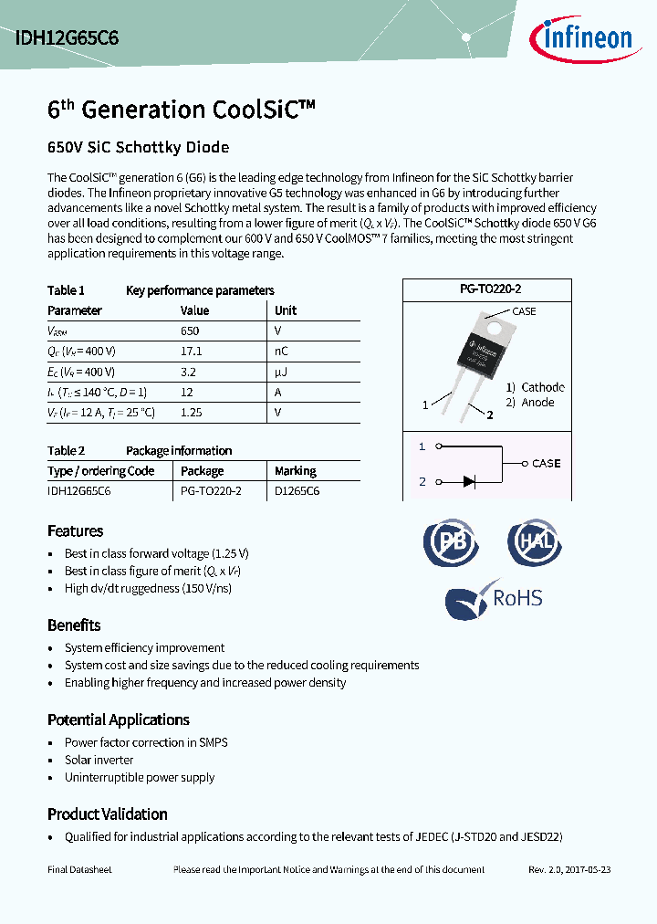 IDH12G65C6_8960793.PDF Datasheet