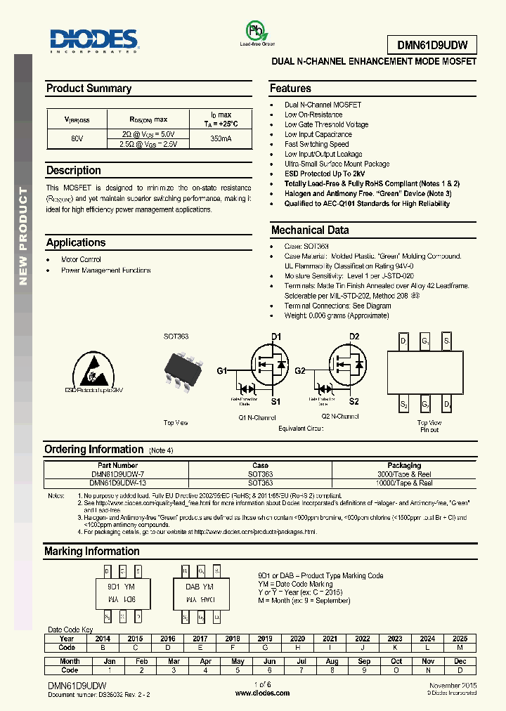 DMN61D9UDW_8961630.PDF Datasheet