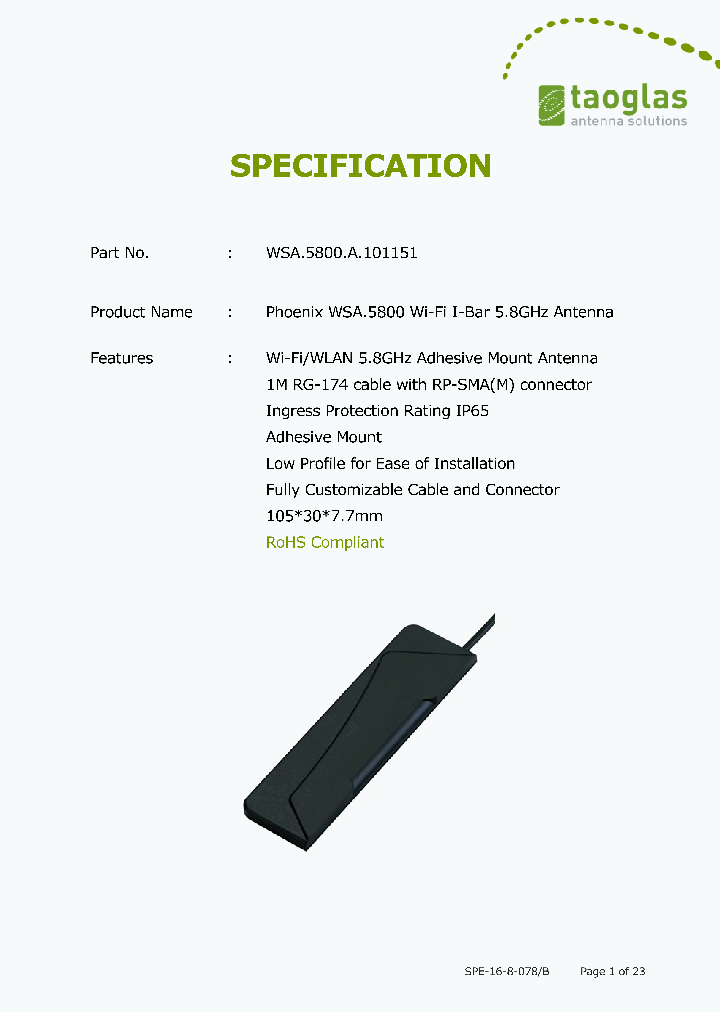 WSA5800A101151_8962854.PDF Datasheet