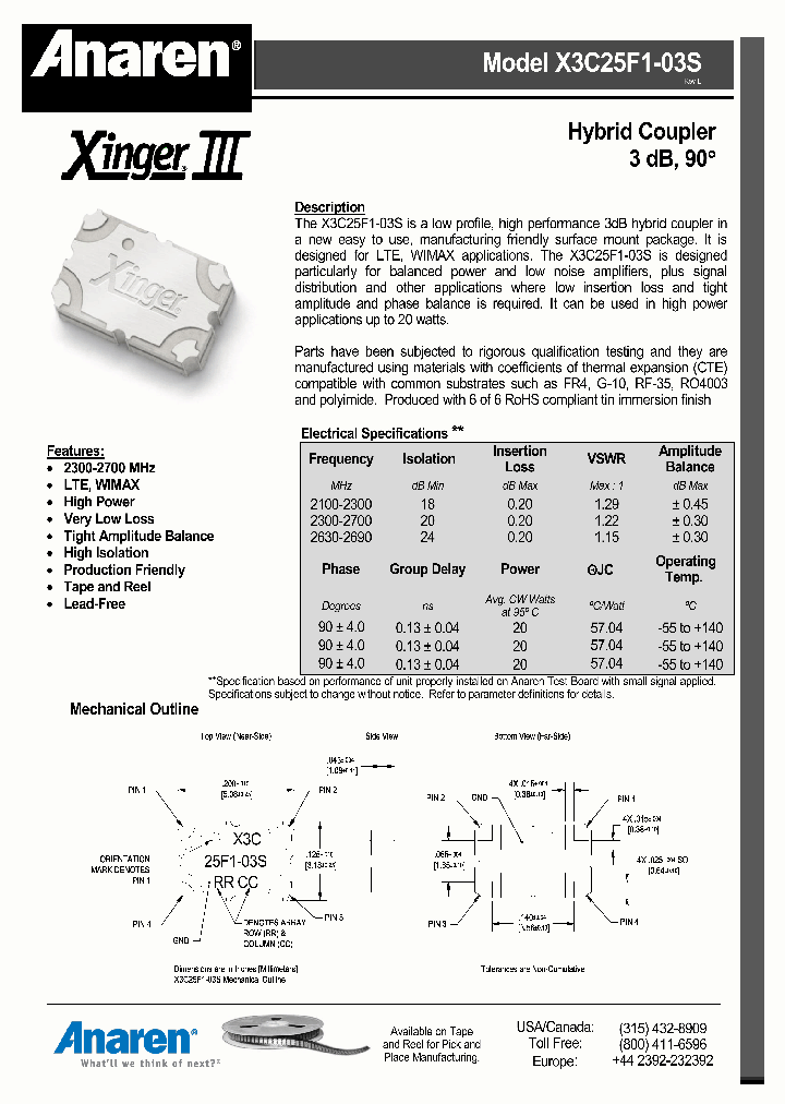 X3C25F1-03S_8963103.PDF Datasheet