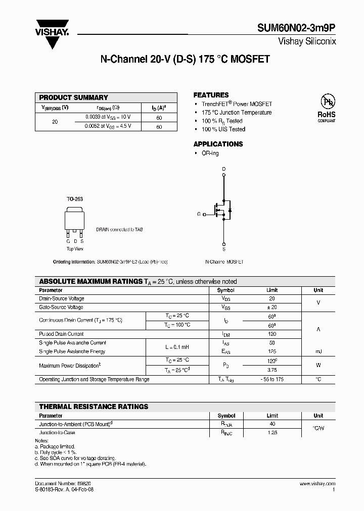 SUM60N02_8965105.PDF Datasheet