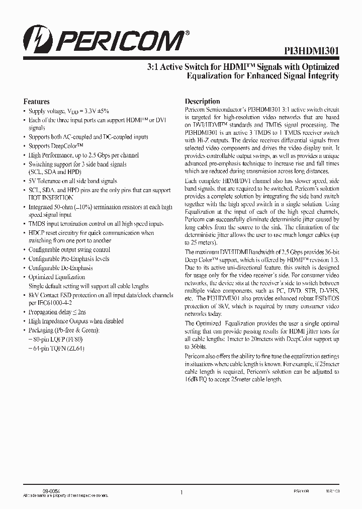 PI3HDMI301FFE_8967942.PDF Datasheet