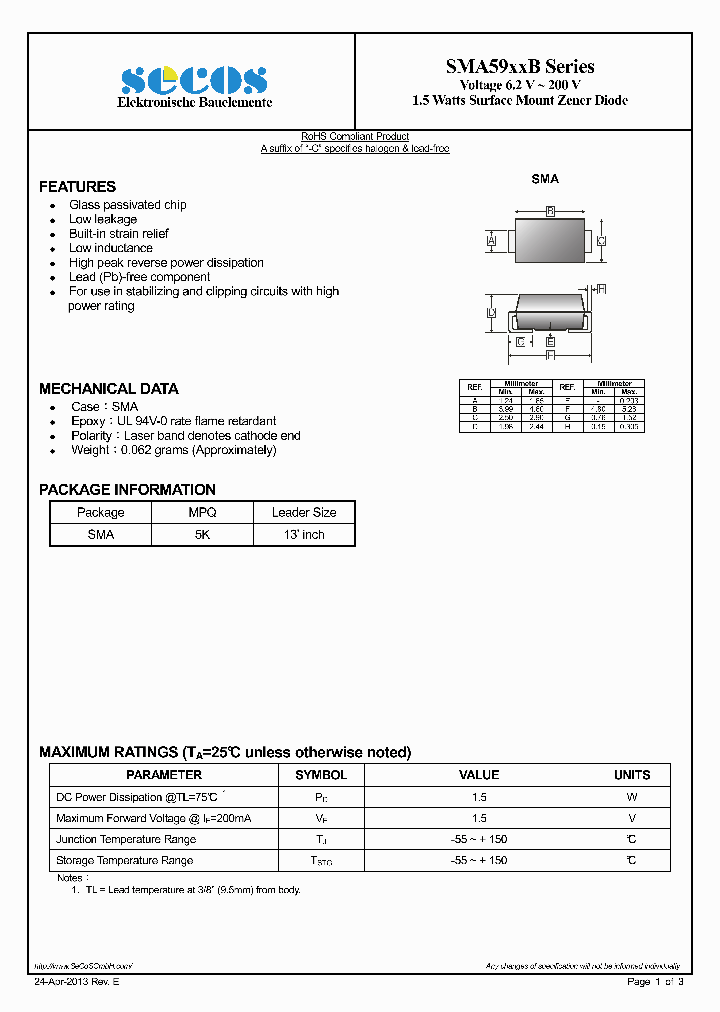 SMA5940B_8980434.PDF Datasheet