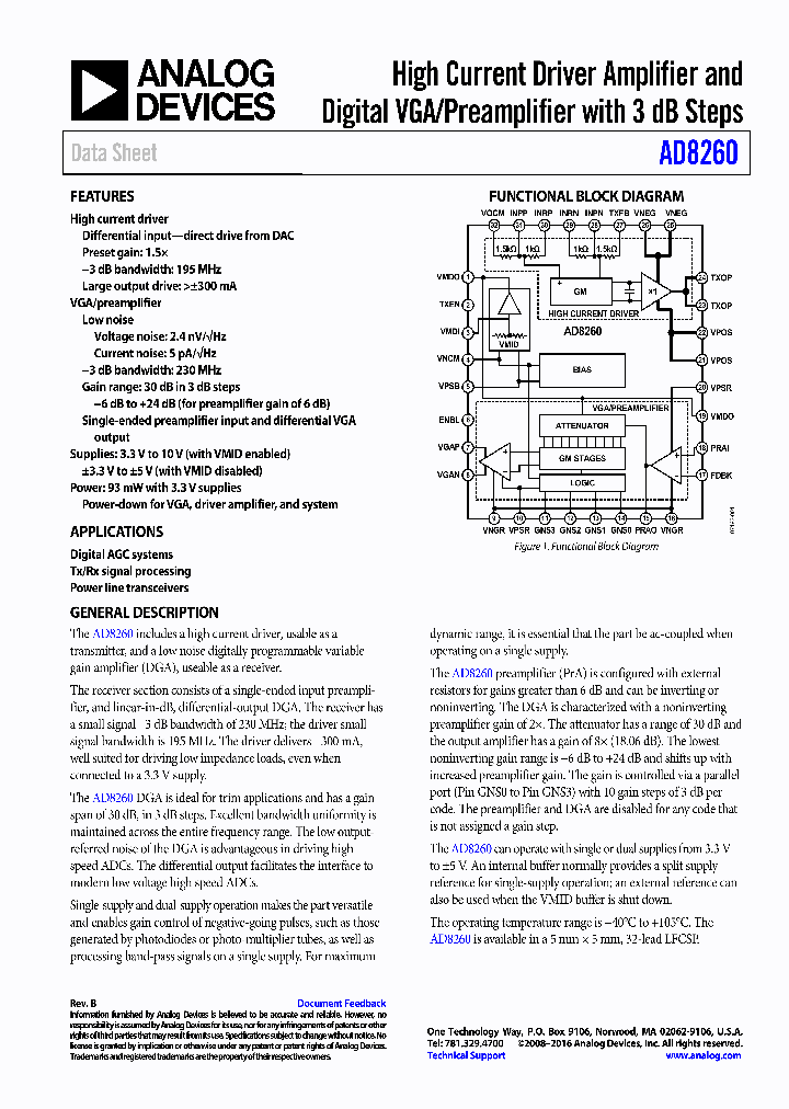 AD8260-16_8983193.PDF Datasheet