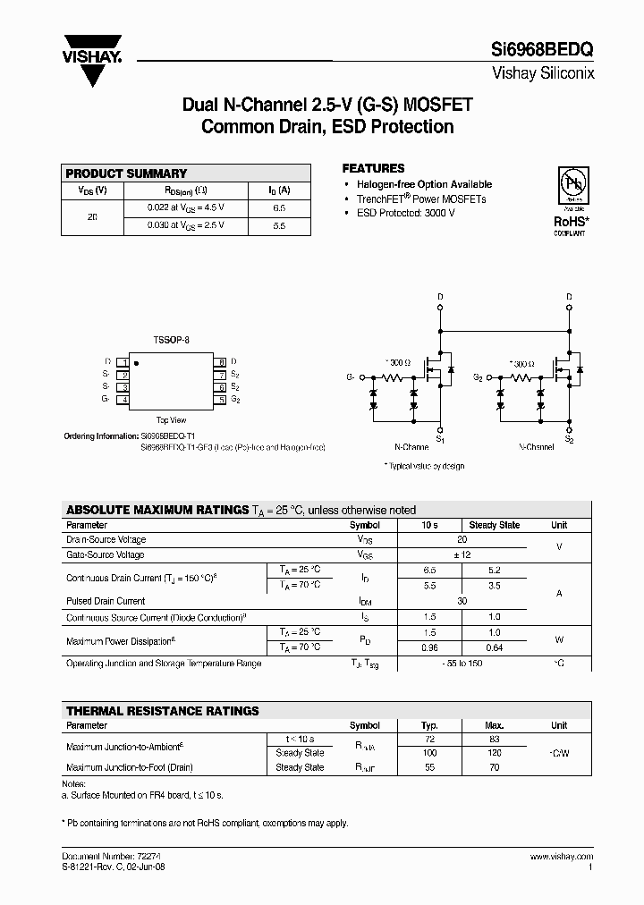 SI6968BEDQ-T1-GE3_8990230.PDF Datasheet