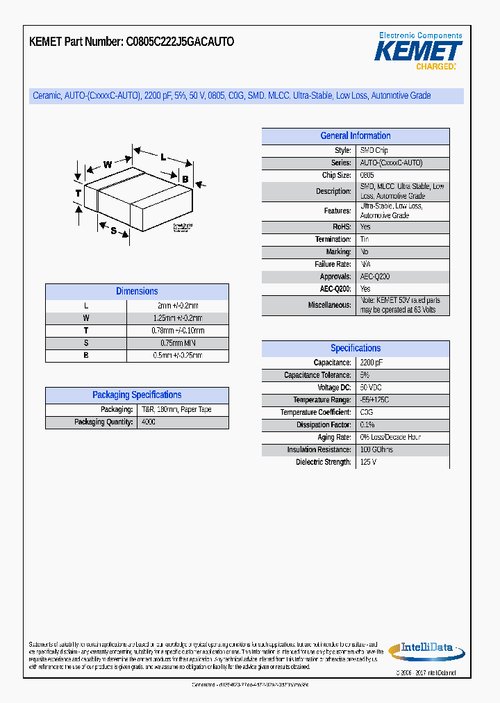 C0805C222J5GACAUTO_8990368.PDF Datasheet