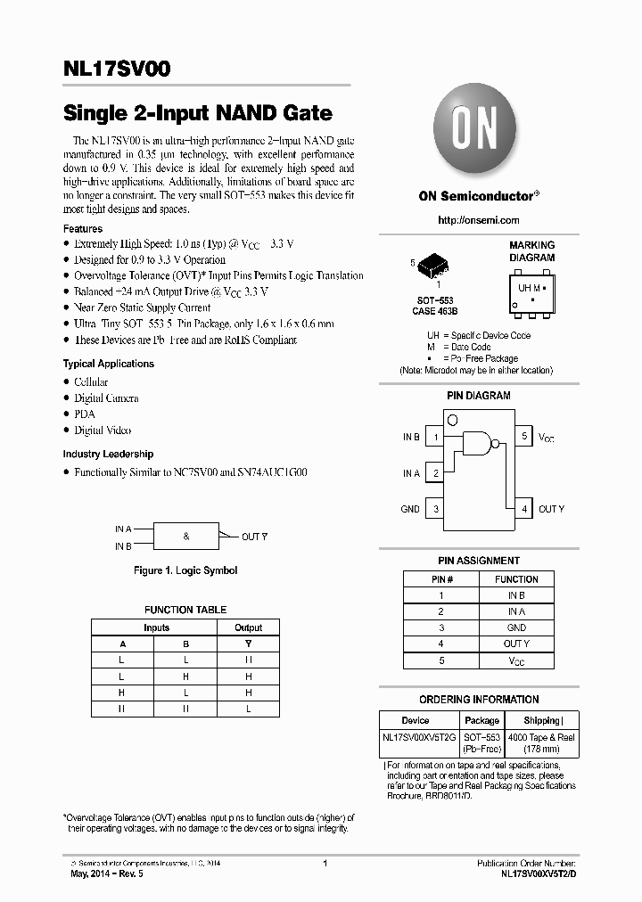 NL17SV00_8990805.PDF Datasheet