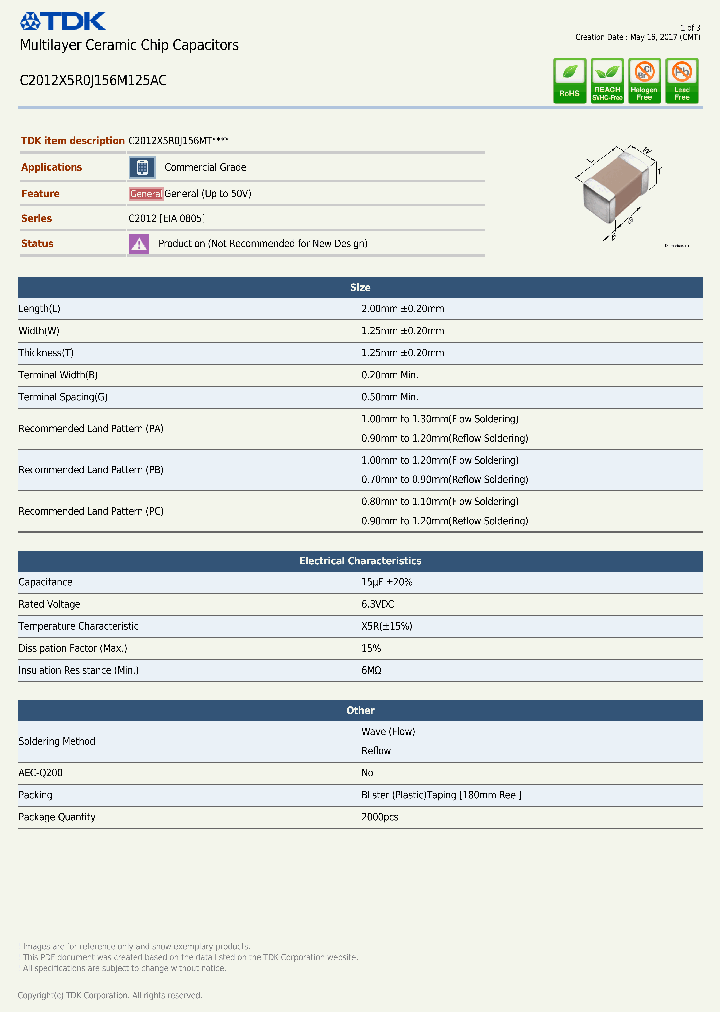 C2012X5R0J156M125AC-17_8990890.PDF Datasheet