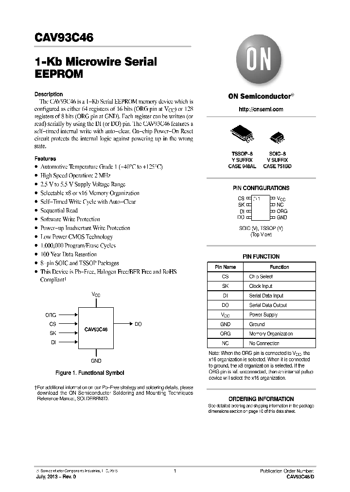 CAV93C46VE-GT3_8991362.PDF Datasheet