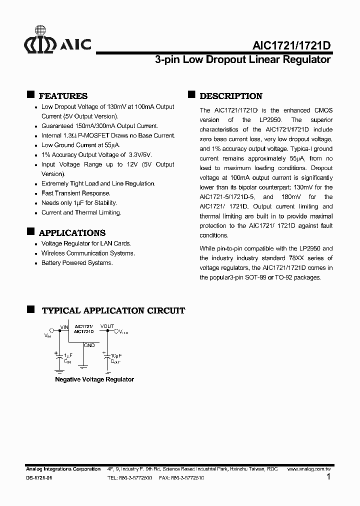 AIC1721CZ_8992357.PDF Datasheet