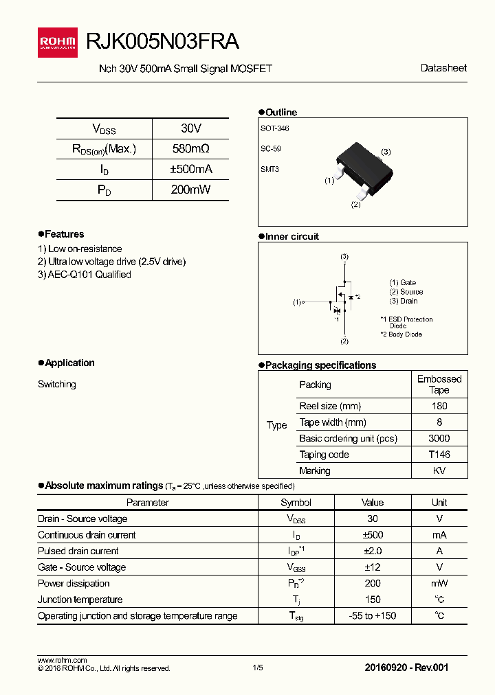 RJK005N03FRA_8992470.PDF Datasheet