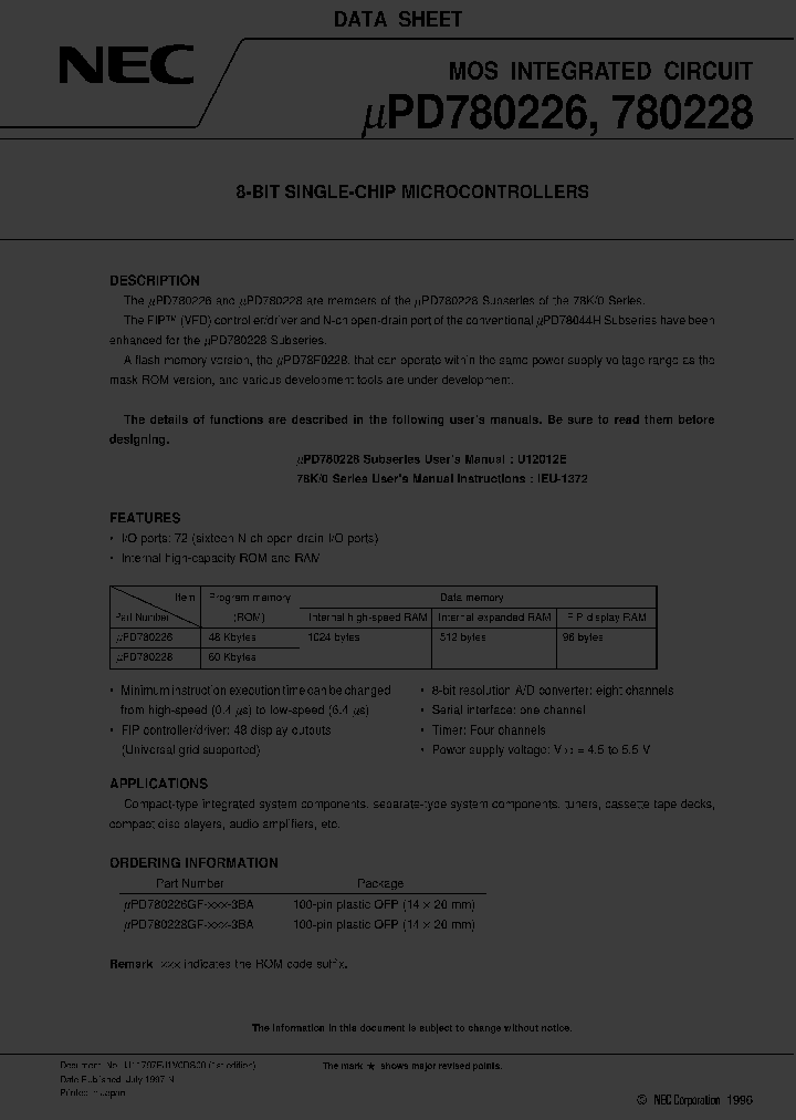 UPD780226_8993543.PDF Datasheet