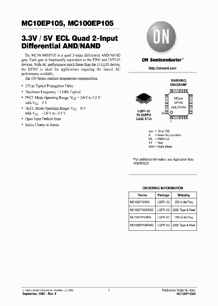 MC100EP105_8993945.PDF Datasheet