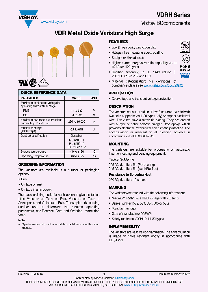 VDRH20X385BYE_8994024.PDF Datasheet
