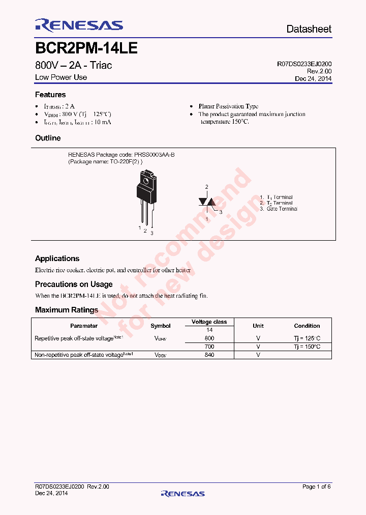 BCR2PM-14LE-14_8994105.PDF Datasheet