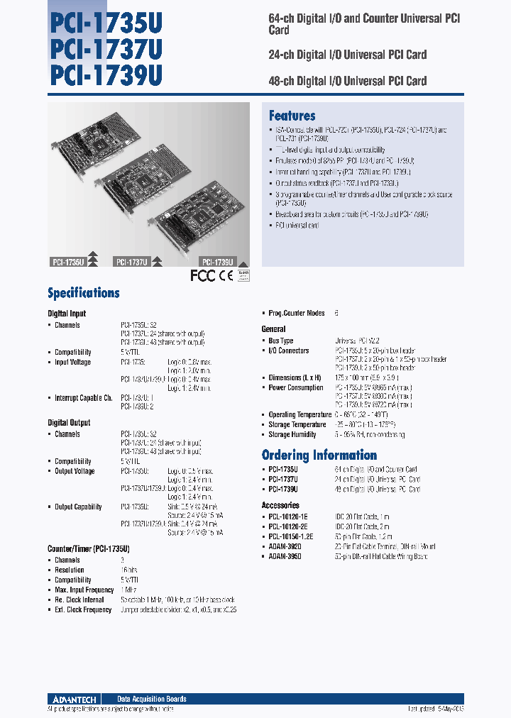 PCI-1739U_8995202.PDF Datasheet