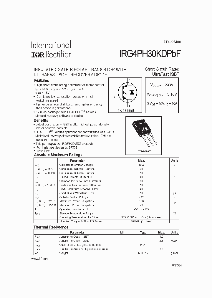 IRG4PH30KDPBF-15_8996867.PDF Datasheet