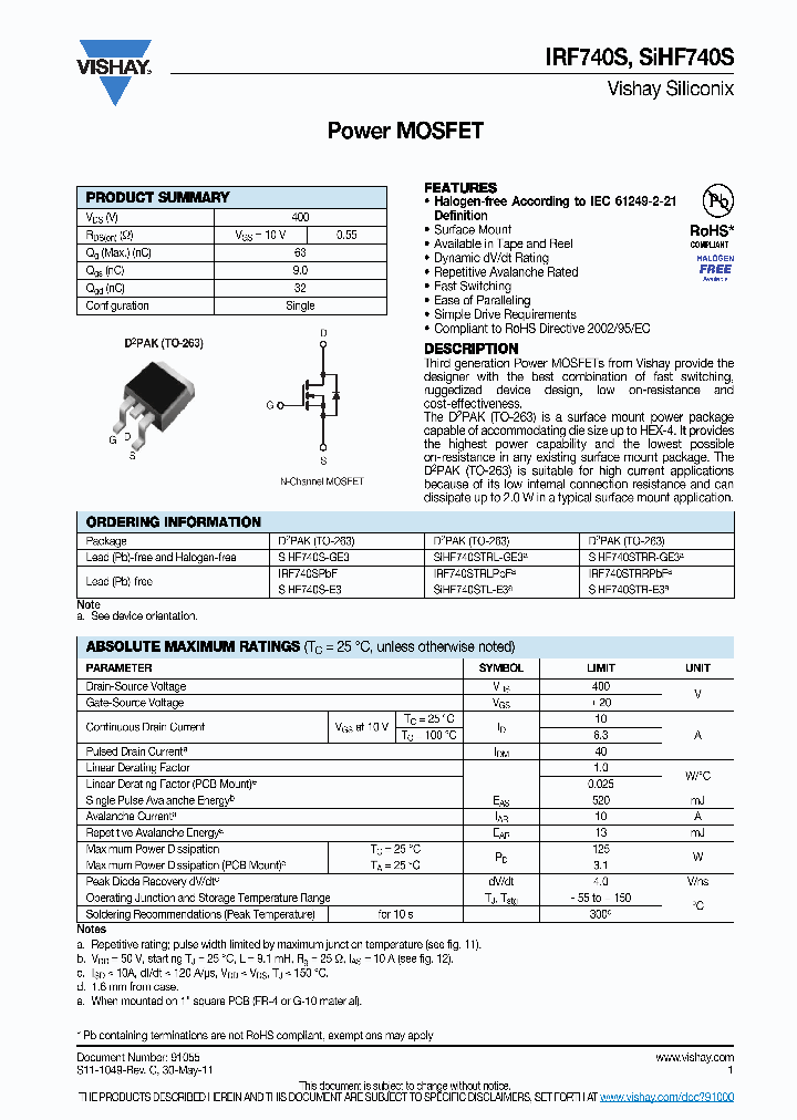 IRF740S_8998189.PDF Datasheet