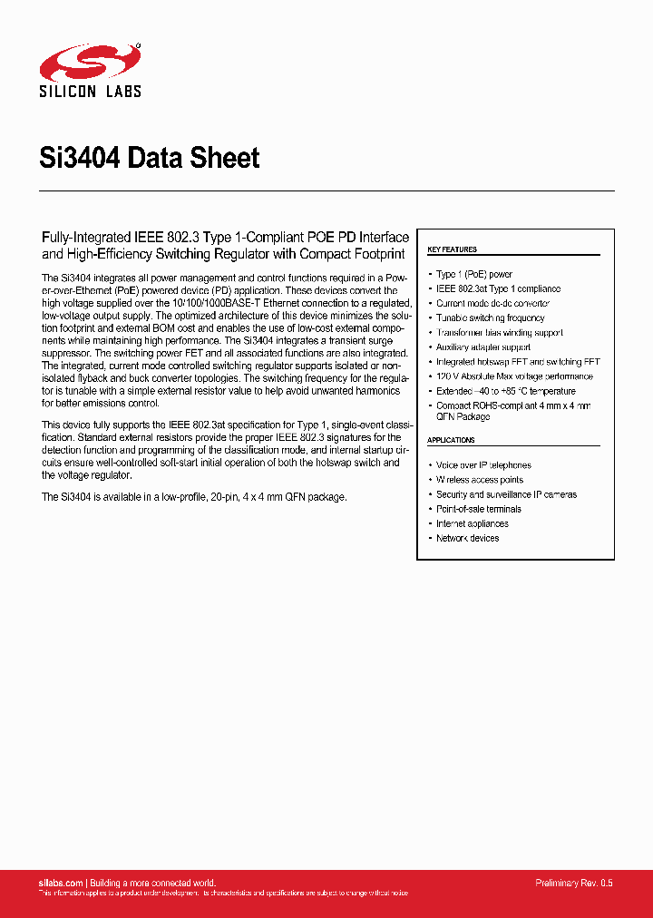 SI3404_8999173.PDF Datasheet