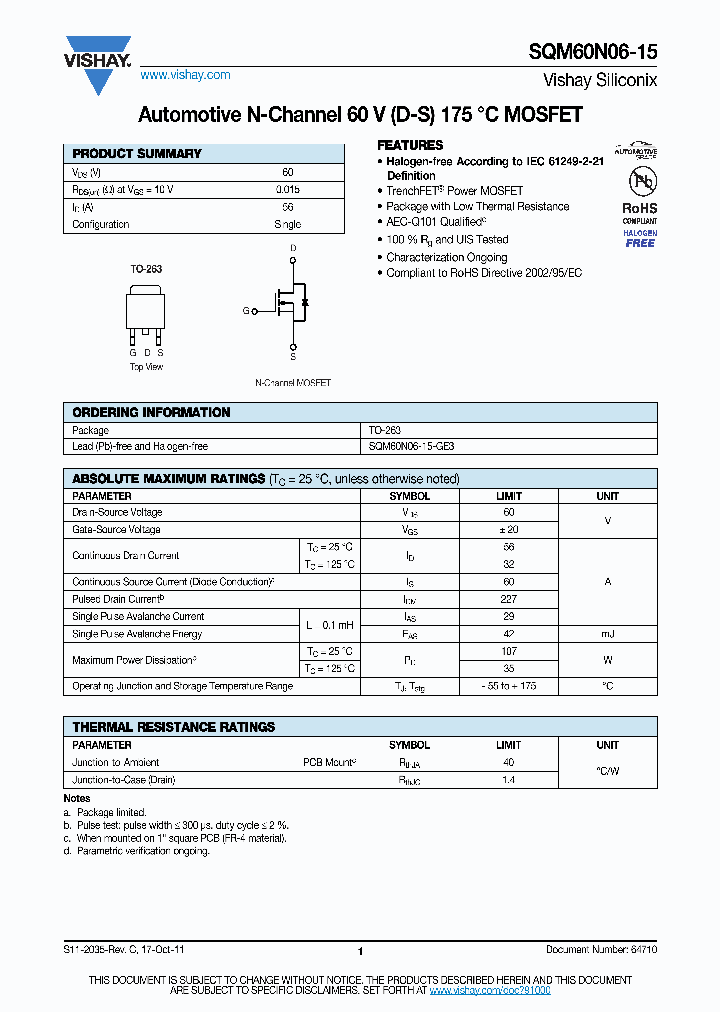 SQM60N06-15_9002489.PDF Datasheet