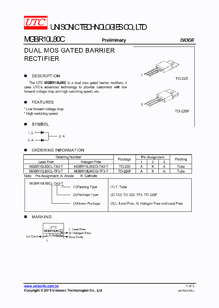 MGBR10L80CL-TA3-T_9005403.PDF Datasheet