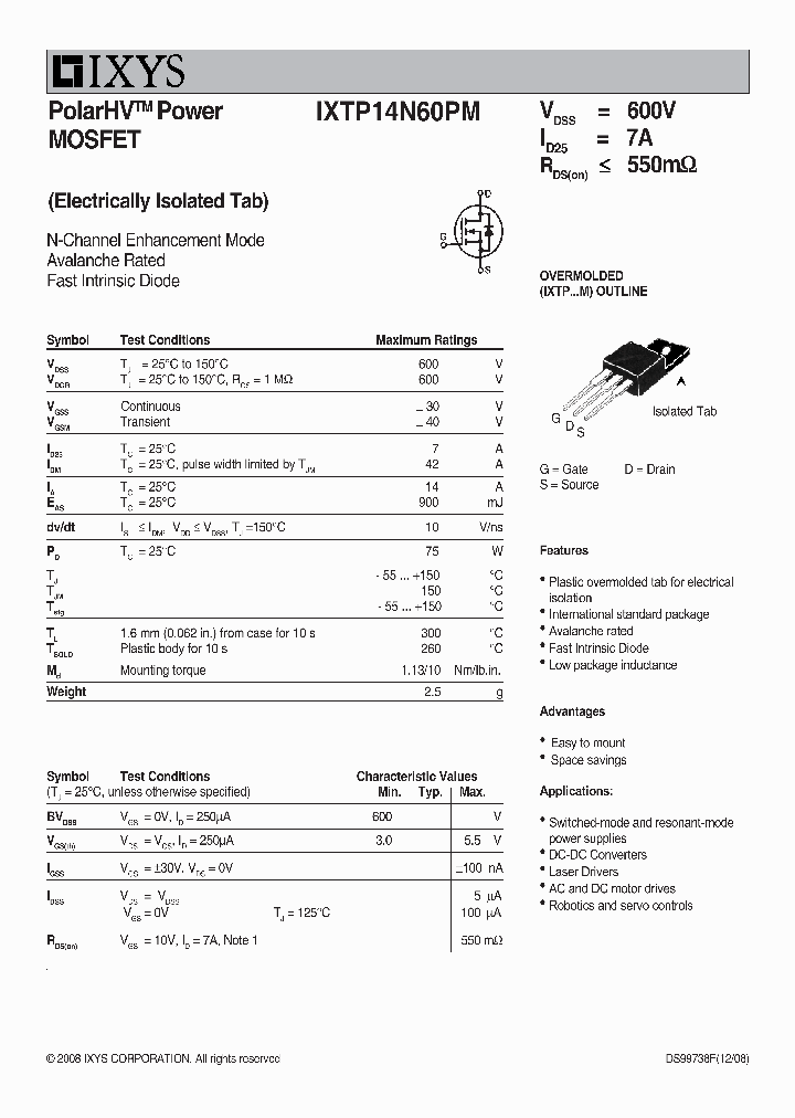 IXTP14N60PM_9007168.PDF Datasheet