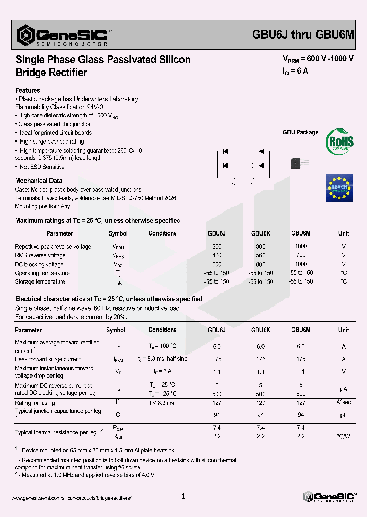 GBU6M_9008933.PDF Datasheet