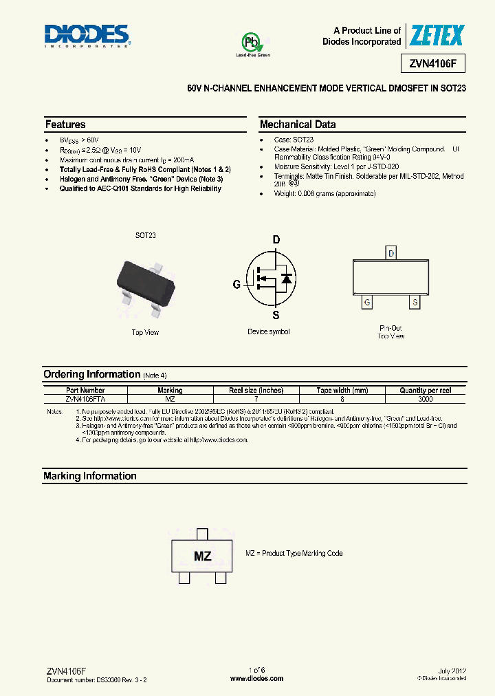 ZVN4106F-15_9009259.PDF Datasheet