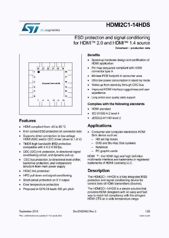 HDMI2C1-14HDS_9010478.PDF Datasheet