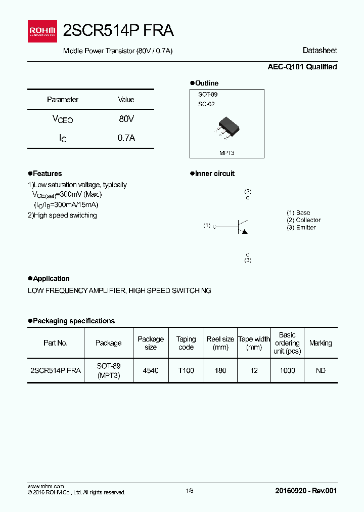 2SCR514PFRA_9011209.PDF Datasheet