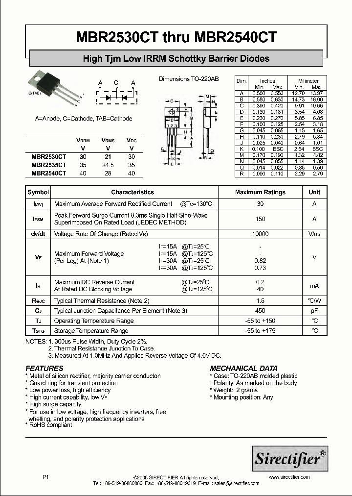 MBR2530CT_9011816.PDF Datasheet