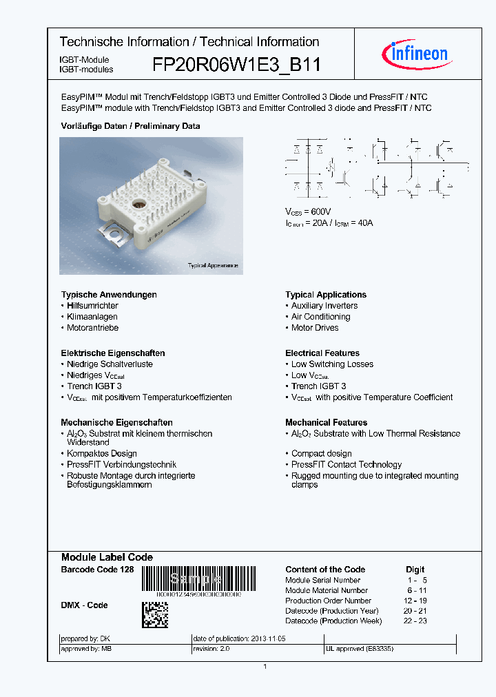 FP20R06W1E3-B11_9014788.PDF Datasheet