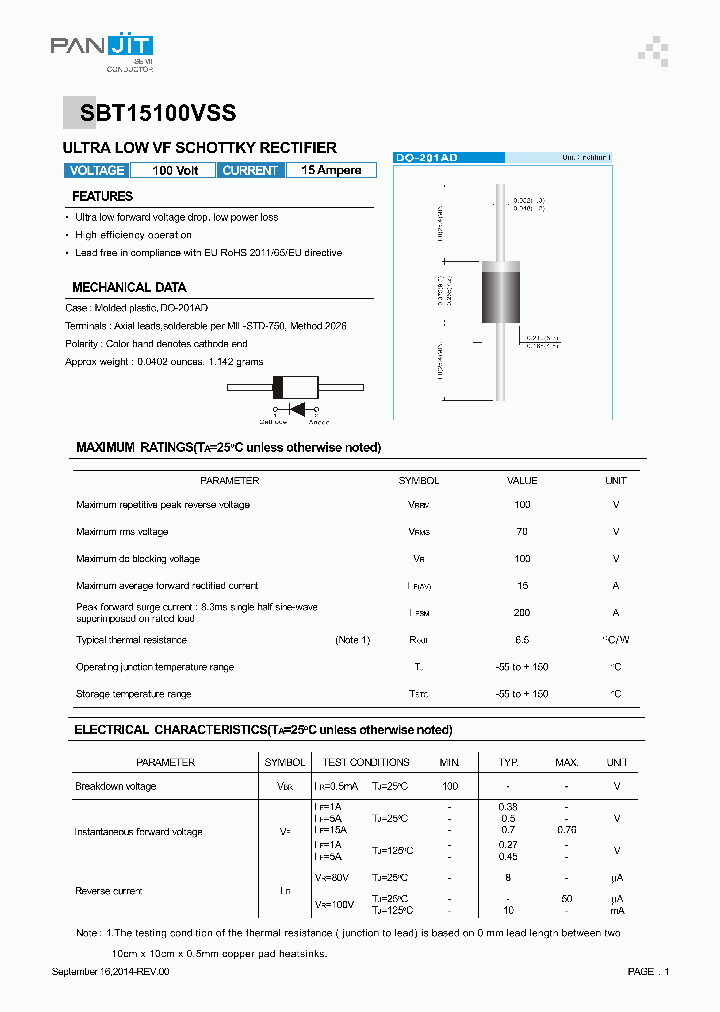 SBT15100VSS_9015138.PDF Datasheet