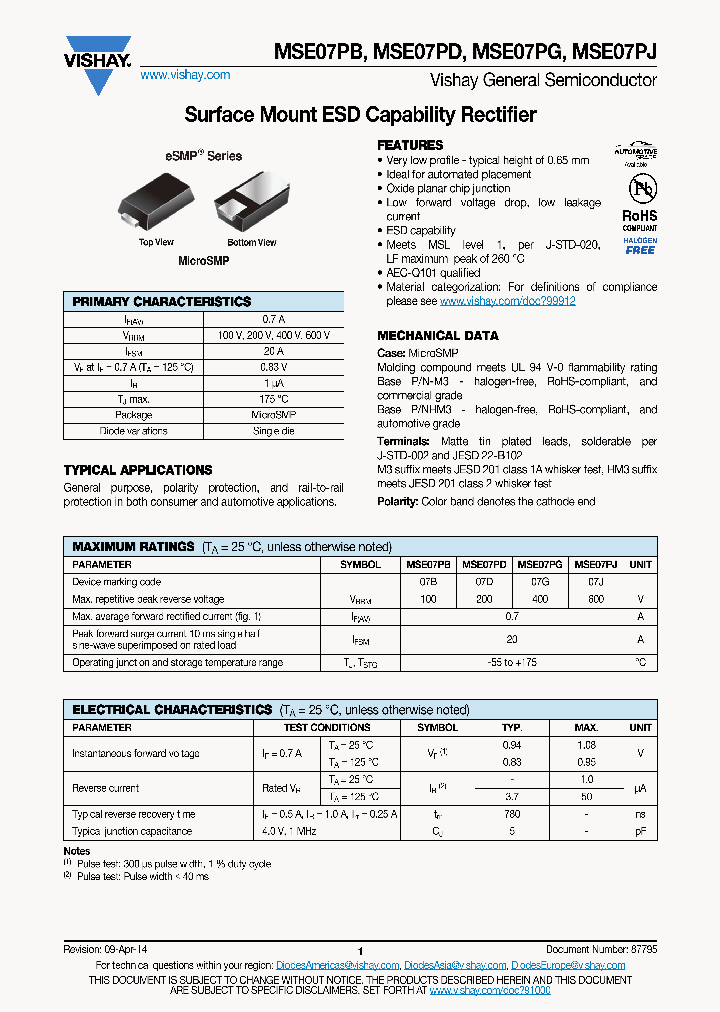 MSE07PB_9016110.PDF Datasheet