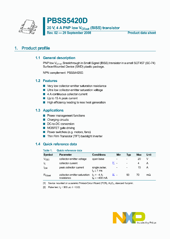 PBSS5420D-15_9017131.PDF Datasheet