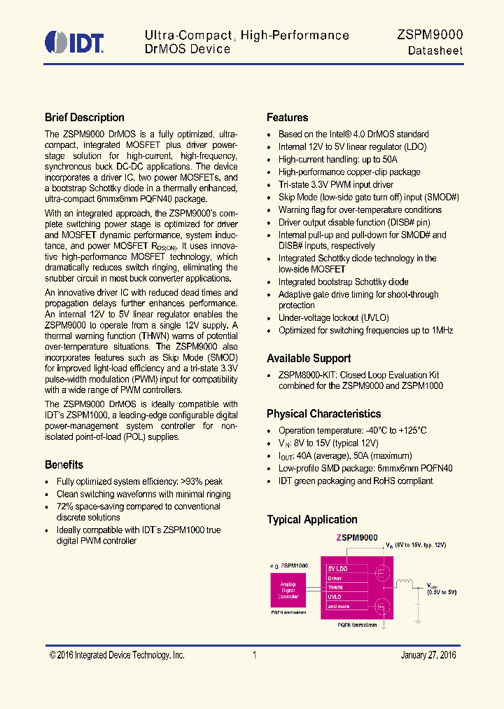 ZSPM9000_9017521.PDF Datasheet